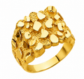 Men’s 14kt nugget ring