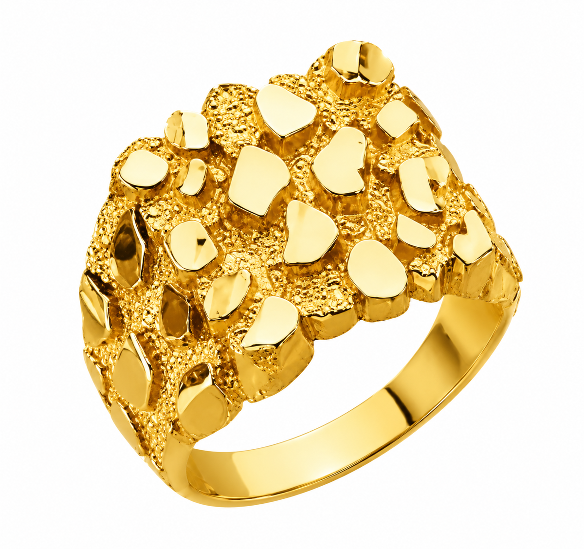 Men’s 14kt nugget ring